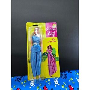 Vintage‎ Kmart Princess 11.5 inch Fashion Doll Blonde Long Hair Blue Outfit NIP